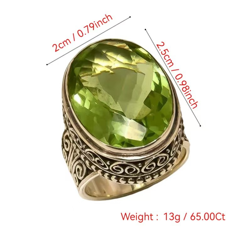Pandora – Vintage Olive Crystal Ring