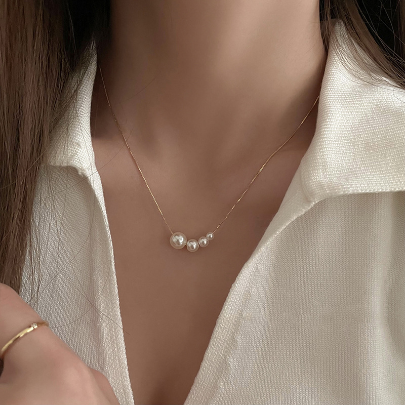 Annalise - Gold Freshwater Pearl Necklace