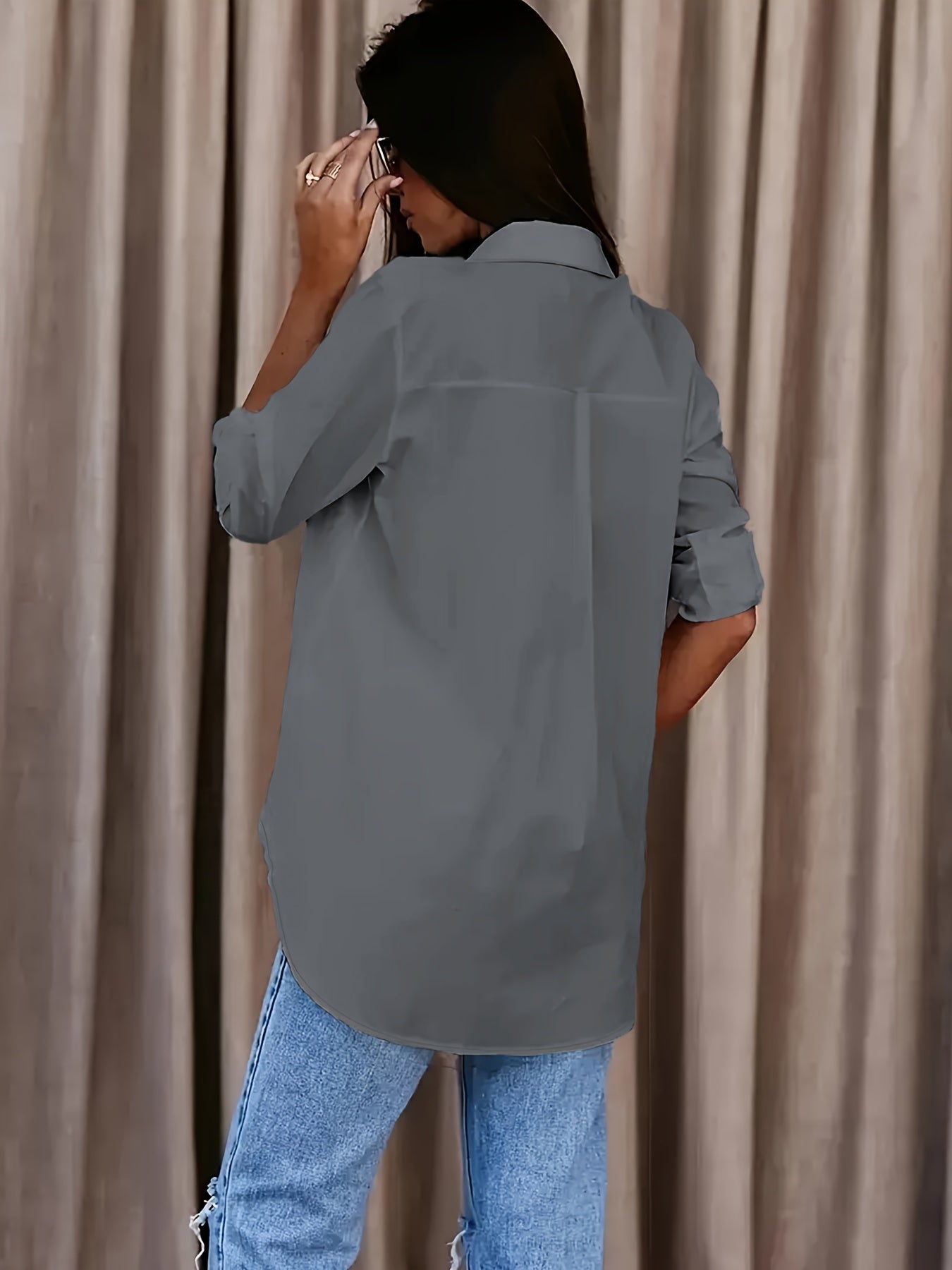 Button Front Office Shirt