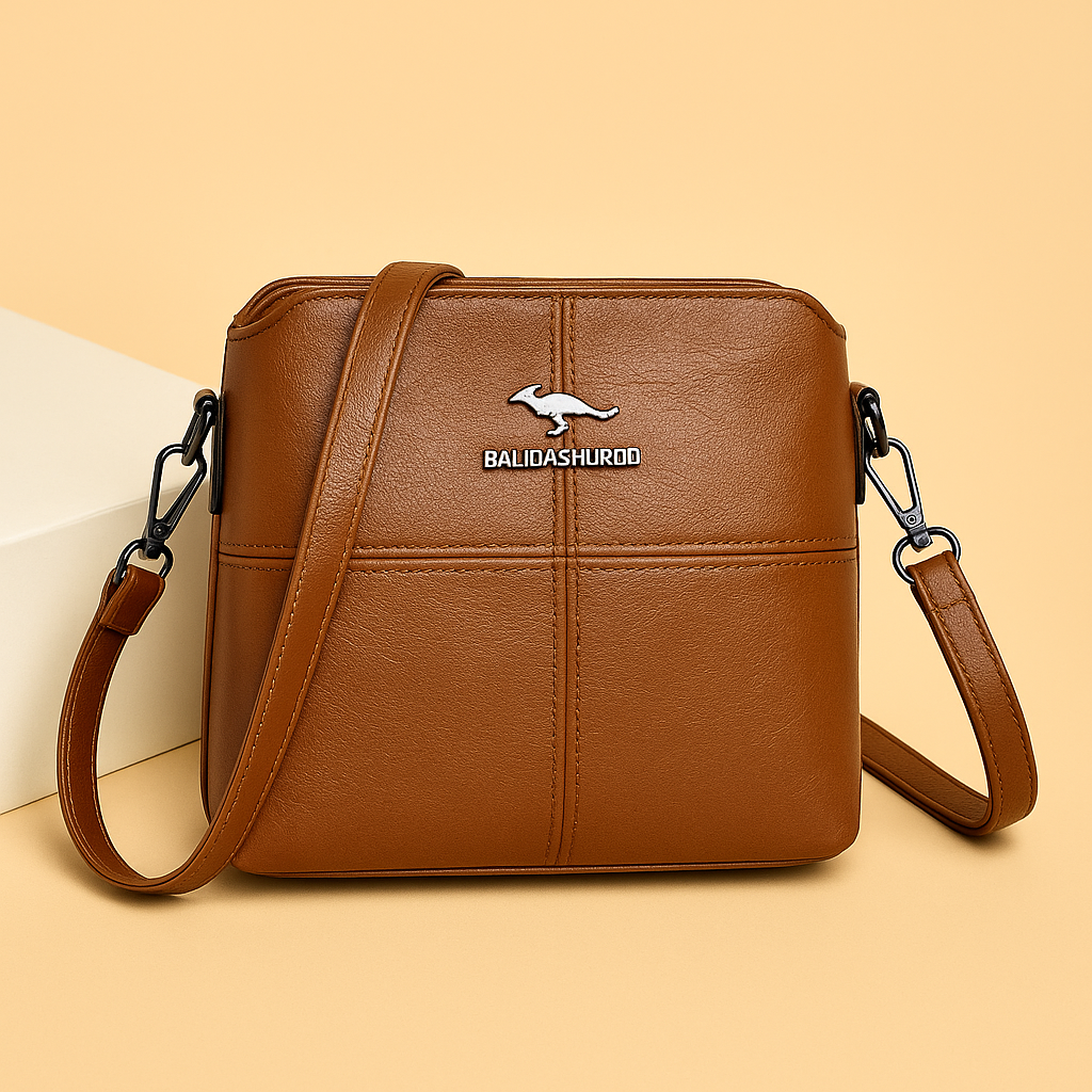 Compact Leather Handbag