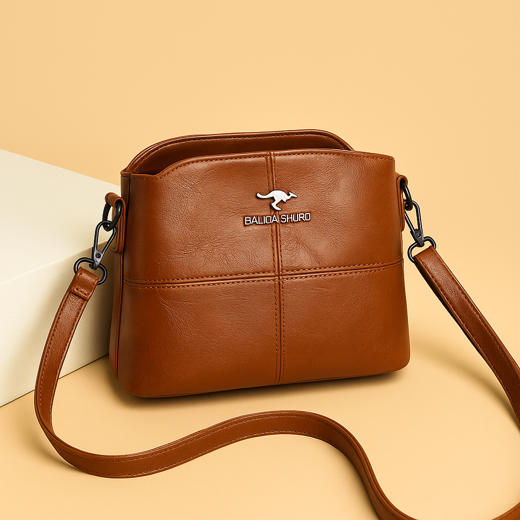 Compact Leather Handbag