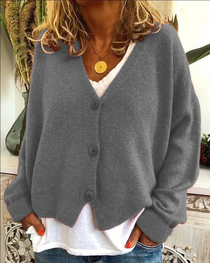 Spring Printed Knit Sweater