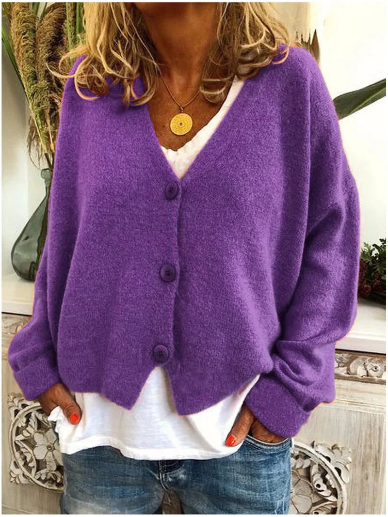 Spring Printed Knit Sweater