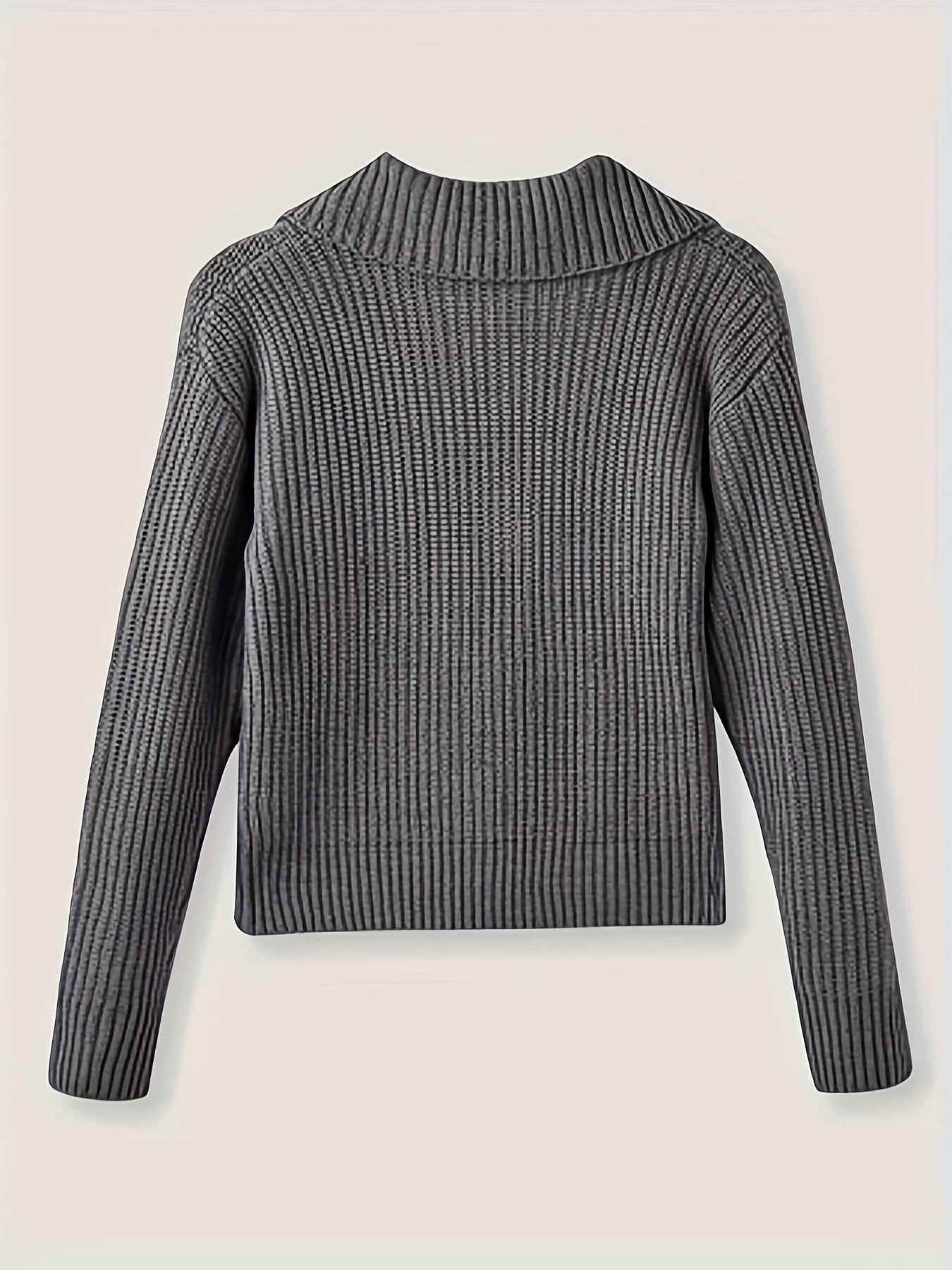 Loose Lapel Knit Sweater Jacket