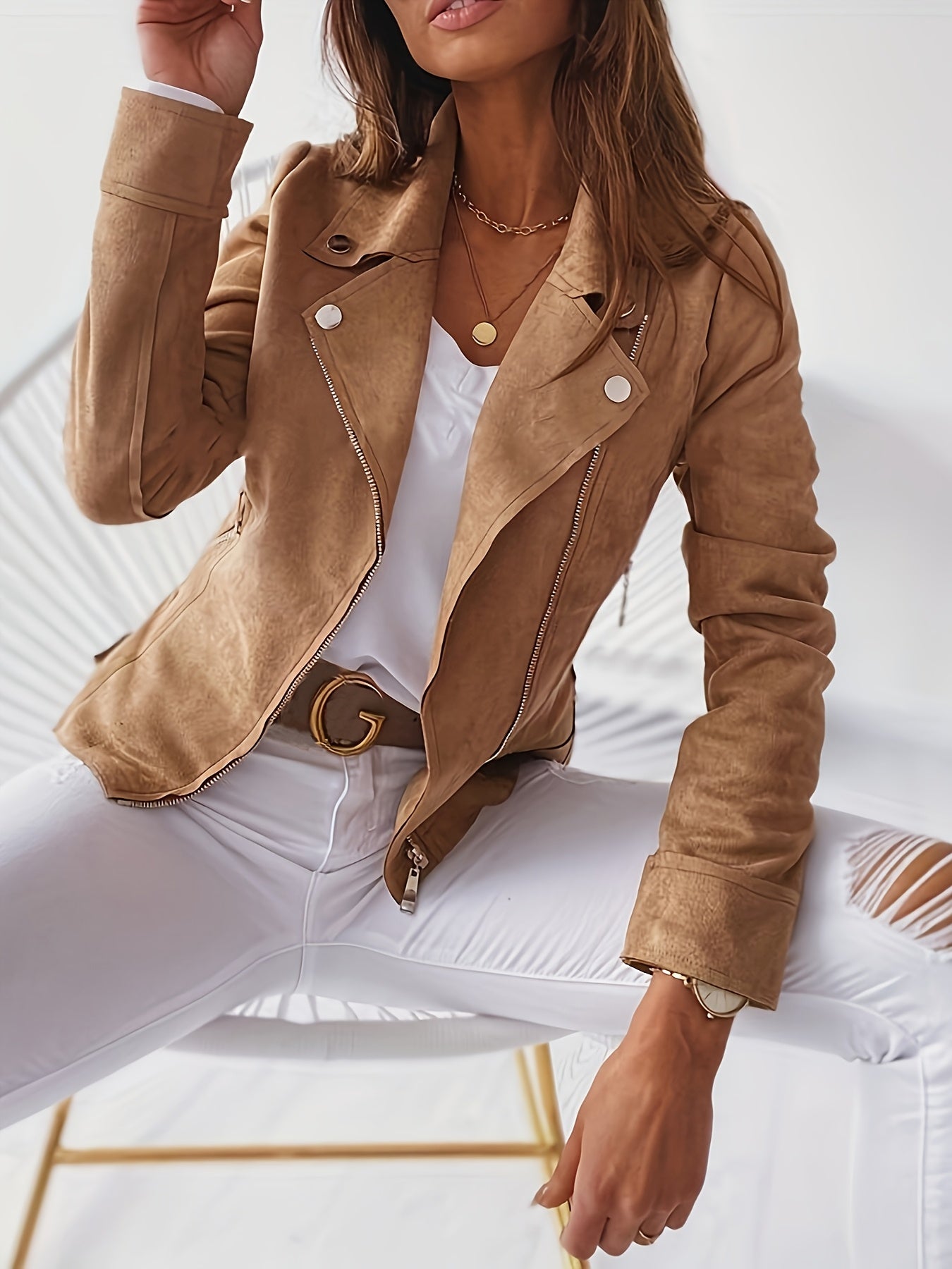 Slim Fit Zipper Jacket