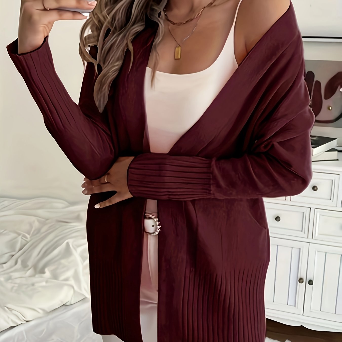 Cozy Knit V-Neck Cardigan