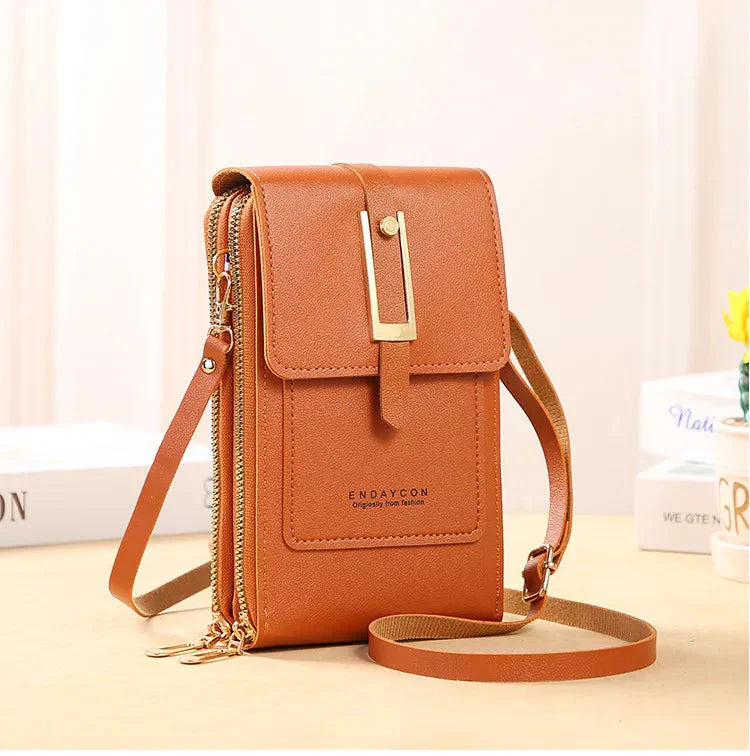 Leather Phone Crossbody Bag