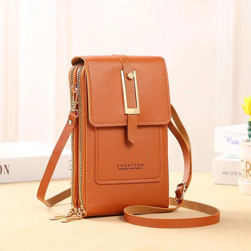 Leather Phone Crossbody Bag