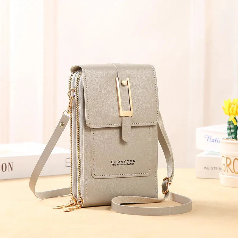 Leather Phone Crossbody Bag