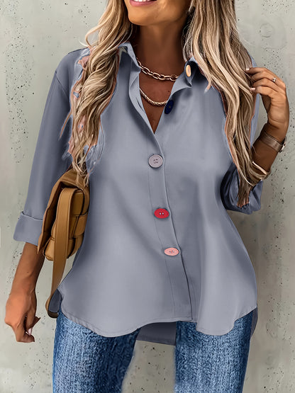 Elegant Button-Front Blouse