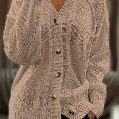 Essential V-Neck Knit Cardigan