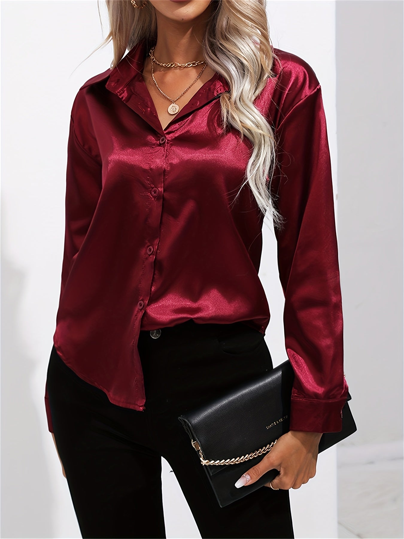 Long Sleeve Lapel Shirt