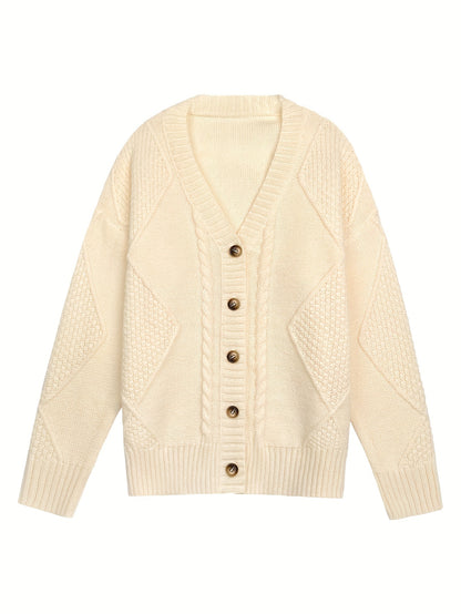 Essential V-Neck Knit Cardigan