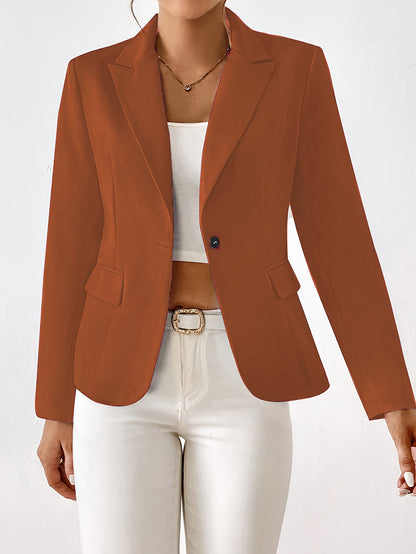 Classic Button Front Blazer