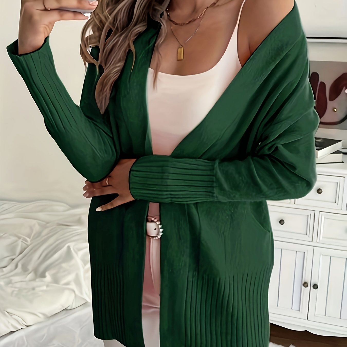 Cozy Knit V-Neck Cardigan