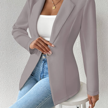 Single-Button Casual Blazer