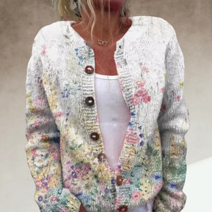 Floral Pattern Cardigan