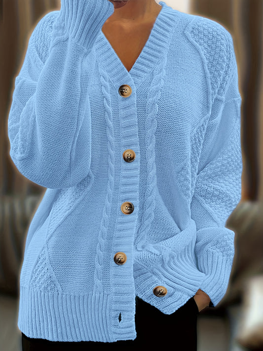Essential V-Neck Knit Cardigan