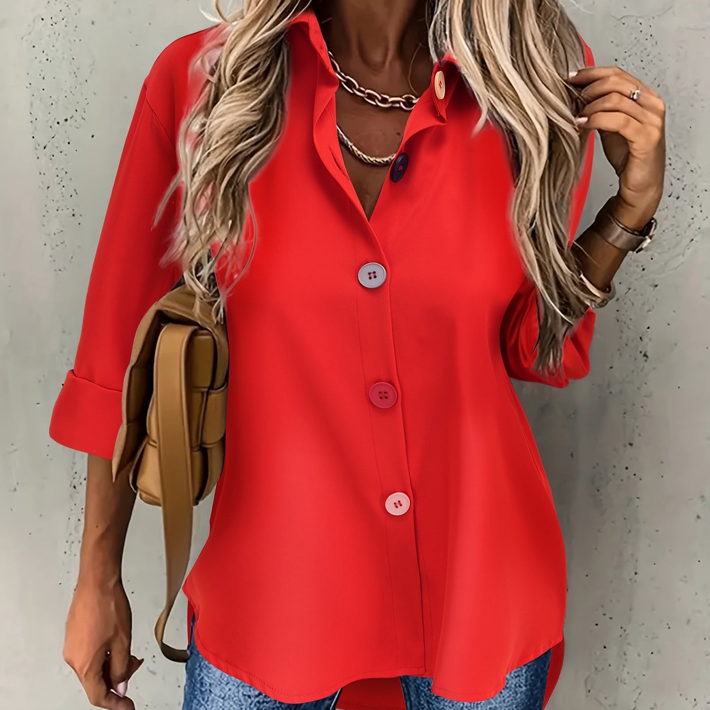 Elegant Button-Front Blouse