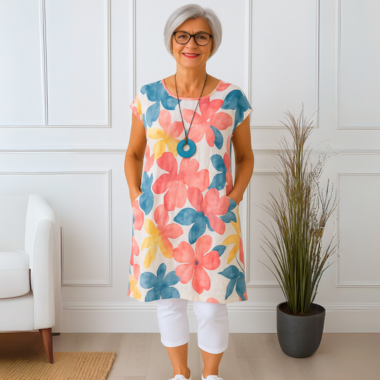 Elegant Round Neck Dress