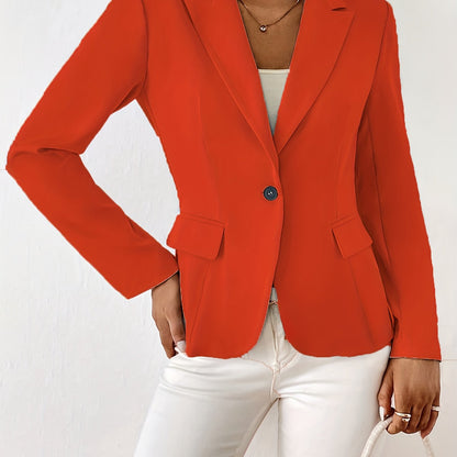 Classic Button Front Blazer