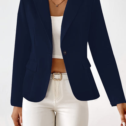 Classic Button Front Blazer