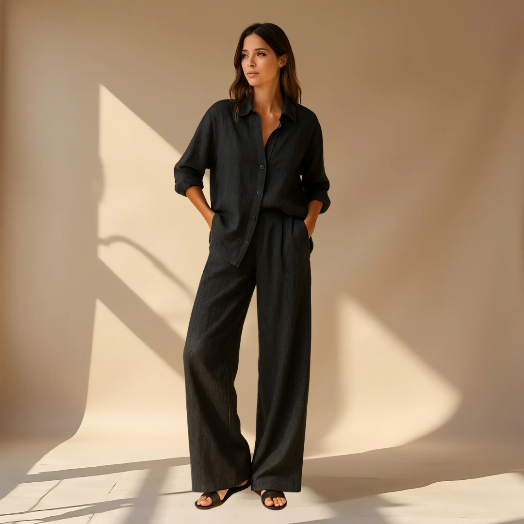 Minimalist Two-Piece Set – Shirt & Pants
