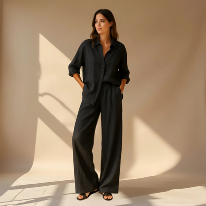 Minimalist Two-Piece Set – Shirt & Pants
