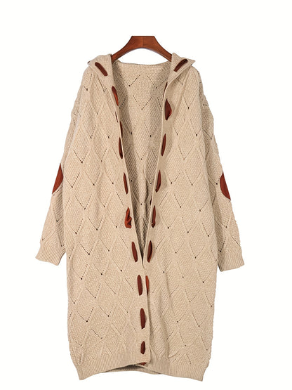 Vintage Textured Knit Cardigan