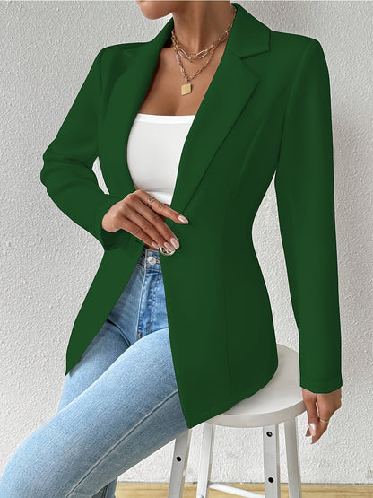 Single-Button Casual Blazer