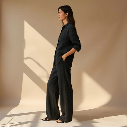 Minimalist Two-Piece Set – Shirt & Pants
