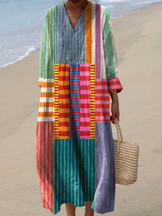 Amalia | Elegant Geometric Dress