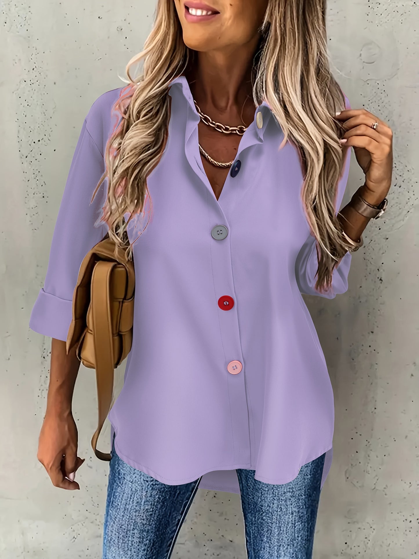 Elegant Button-Front Blouse