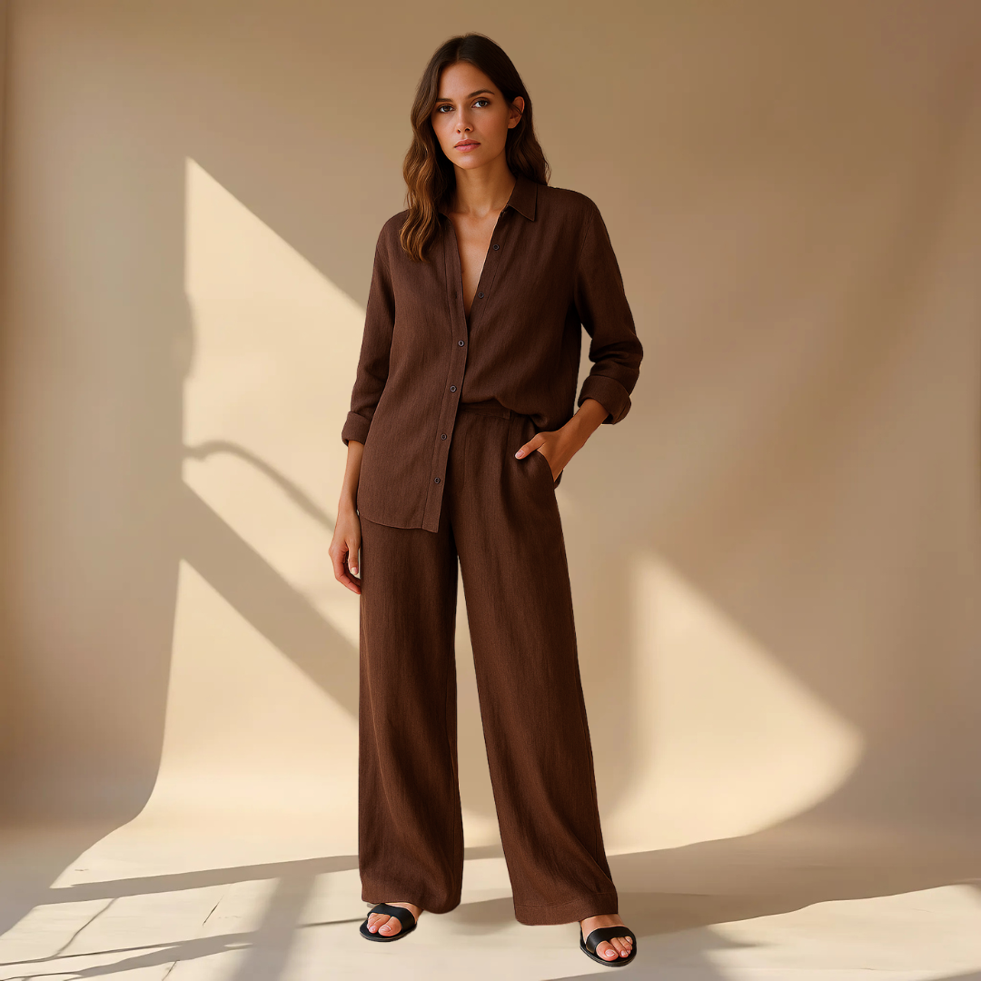 Minimalist Two-Piece Set – Shirt & Pants