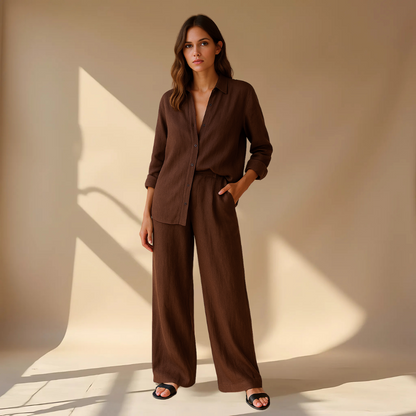 Minimalist Two-Piece Set – Shirt & Pants