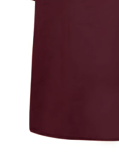 Elegant Button-Up Crew Neck Shirt
