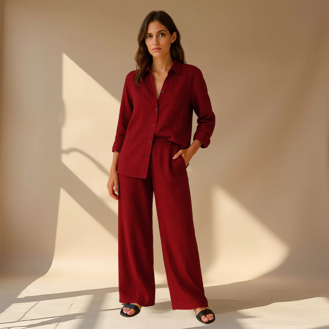 Minimalist Two-Piece Set – Shirt & Pants