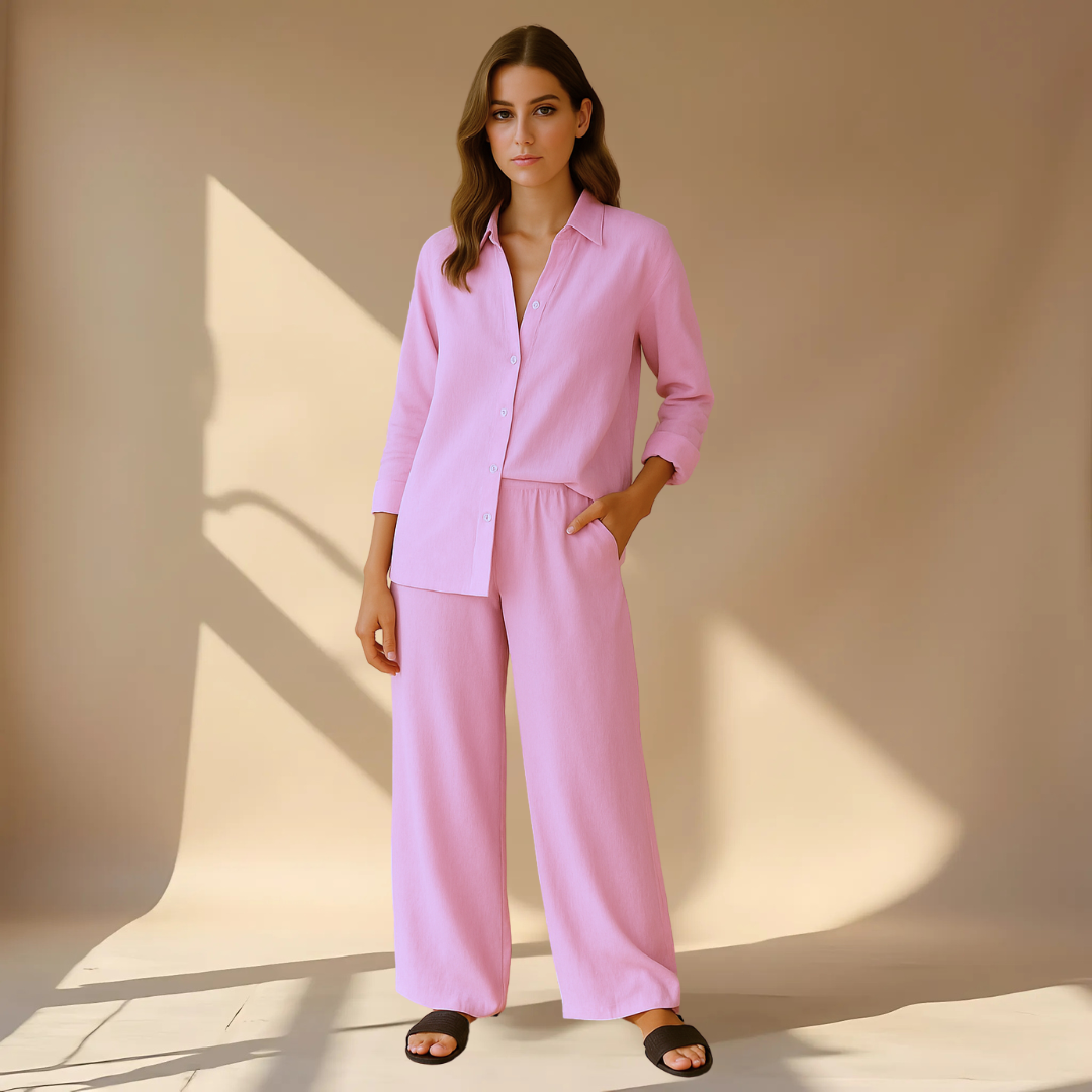 Minimalist Two-Piece Set – Shirt & Pants