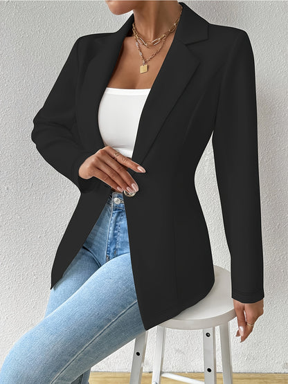 Single-Button Casual Blazer