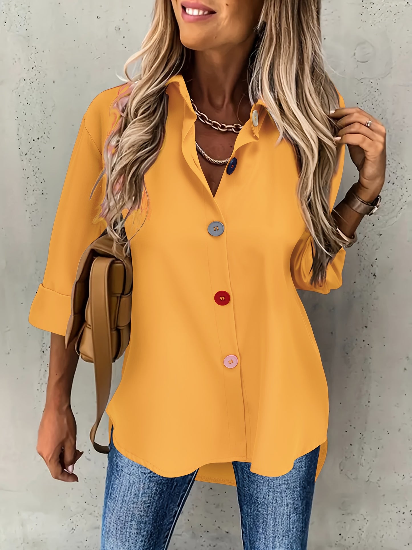 Elegant Button-Front Blouse