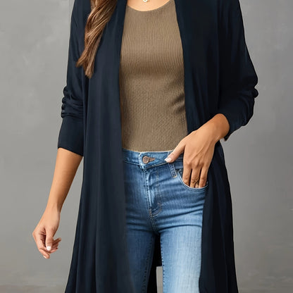 Lightweight Asymmetric Hem Cardigan