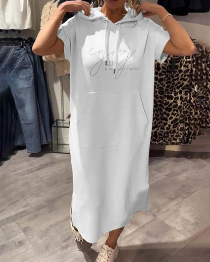 Casual Hoodie Dress