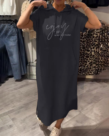 Casual Hoodie Dress
