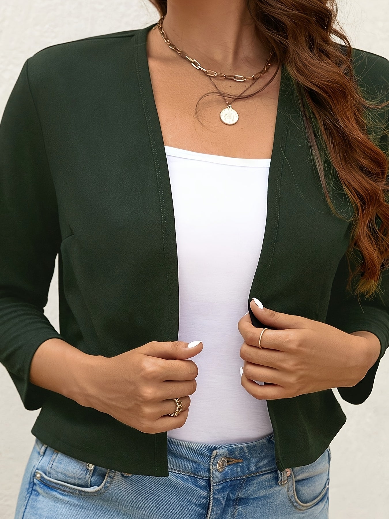 Open Front Cardigan Blazer