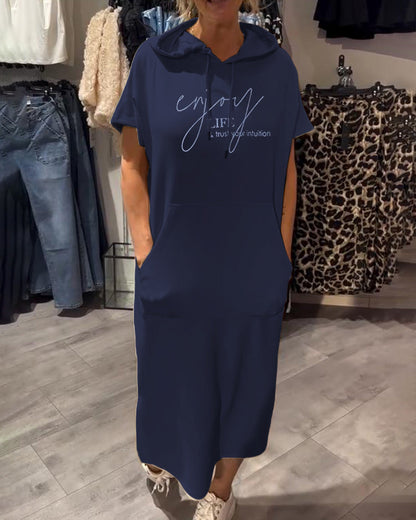 Casual Hoodie Dress