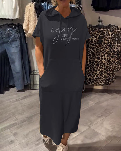 Casual Hoodie Dress