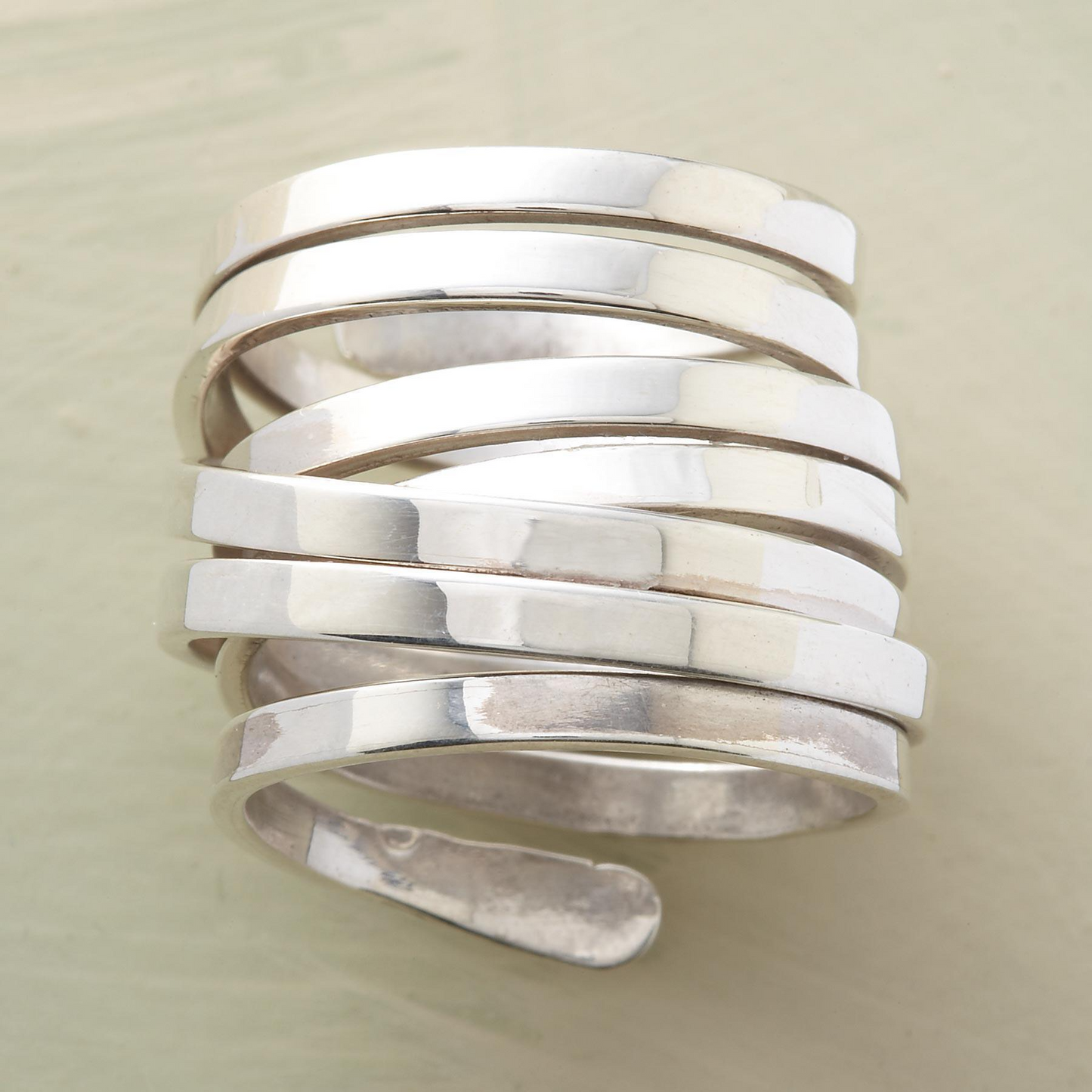 Annika – Vintage Thick Layer Silver Ring