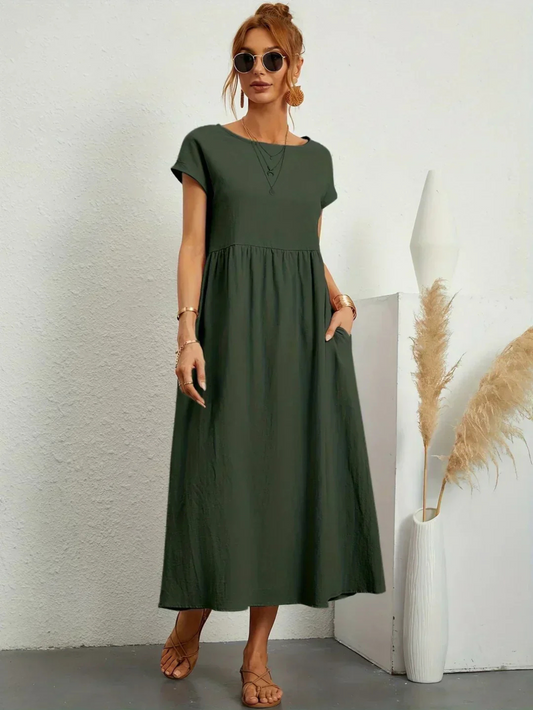 Elegant Round Neck Dress
