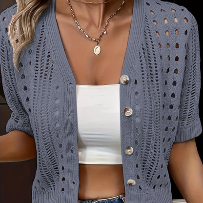 Short-Sleeve Cardigan
