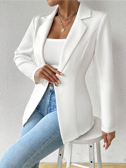 Single-Button Casual Blazer
